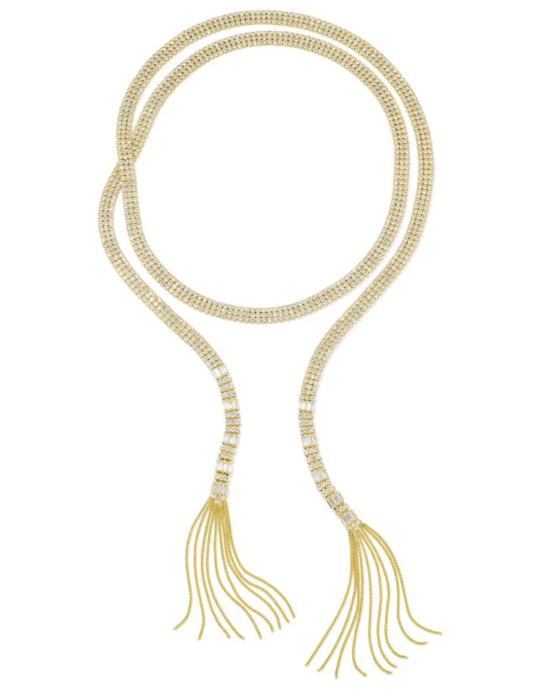 Dolly Parton x Kendra Scott Gold Statement Wrap Necklace, $250. 