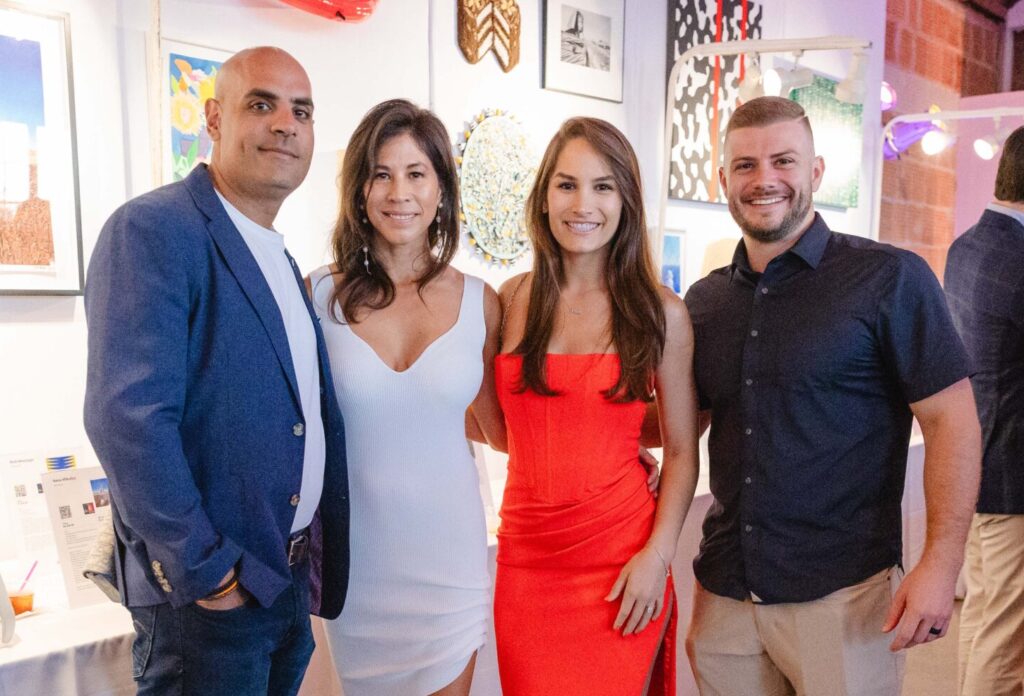 Stephen & Kristi Shehata, Ariana & Bryce Harrington at the 2025 Glasstire Party & Auction (Photos by Jenny Antill Clifton) (Photo by Jenny Antill Clifton )