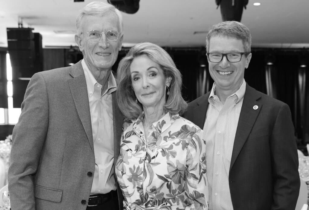 John & Kathy Davis, Shane Davis at The Heritage Society 70th Annual Luncheon (Photo by Priscilla Dickson Photography)