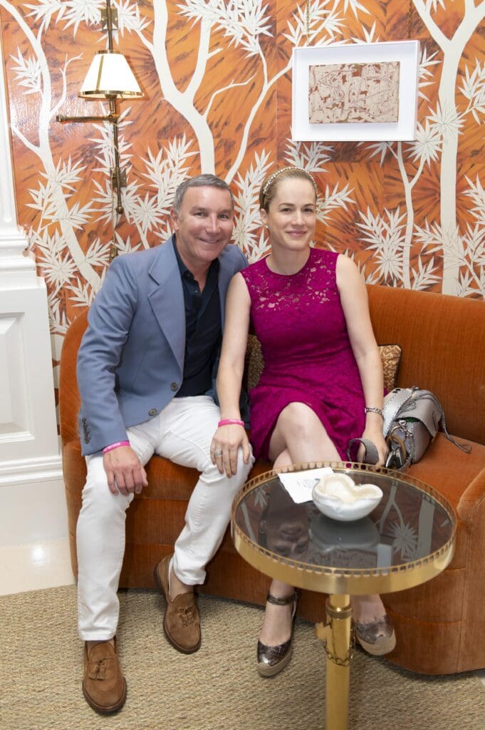 Gonzalo Bueno, Alana Sada at Kips Bay Decorator Show House Dallas opening in 2024