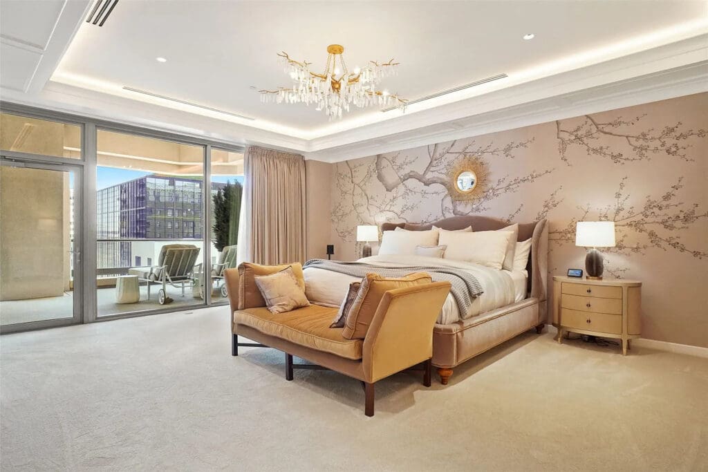 In the Harwood District of Uptown, 2300 Wolf Street Suite 7CD feels ideal for a person who wants to live their best cosmopolitan life, with valet service and even a service elevator that opens directly to the unit for deliveries. (Courtesy Keller Williams Realty)