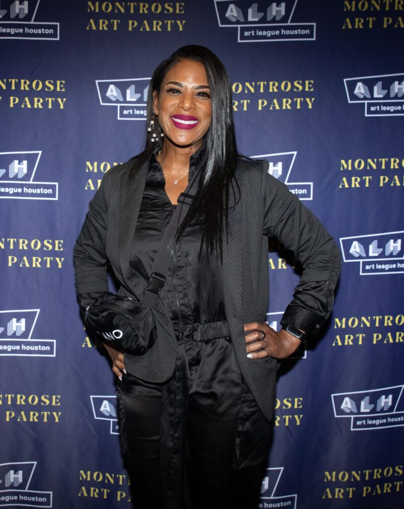 Brandy McBeth at Art League Houston 2025 Montrose Art Party "MARTY" (Photo by Alex Barber)