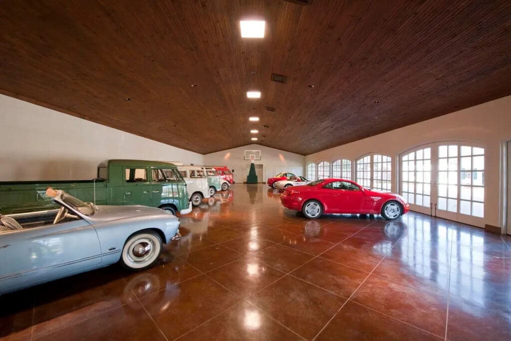 The auto facility provides ample space to show off your collection of classic cars. (Photo by Allie Beth Allman & Associates)