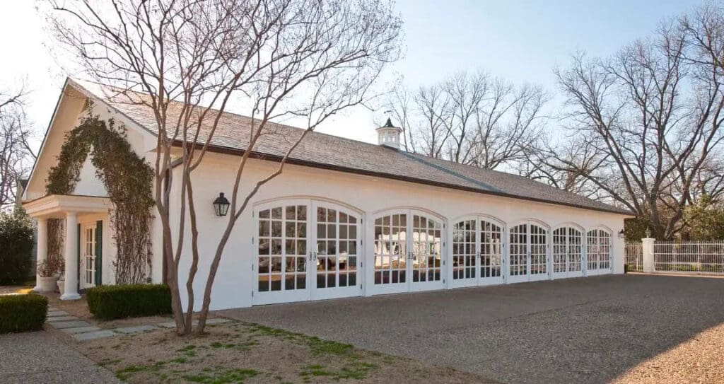 The garage has space for up to 16 vehicles. (Photo by Allie Beth Allman & Associates)