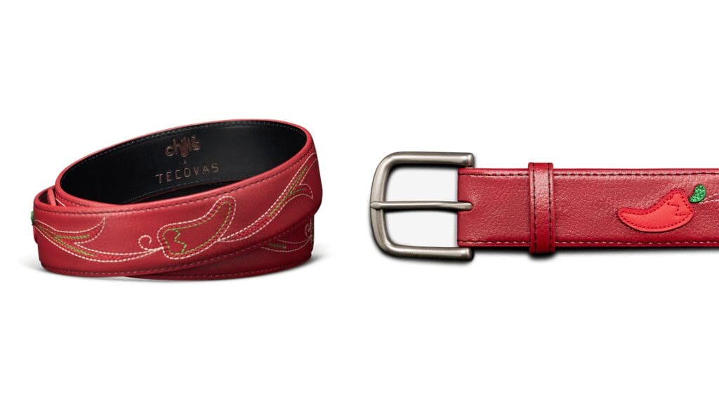 The limited-edition collection also included the Booth Belt ($75). (Photo by Tecovas x Chili’s)