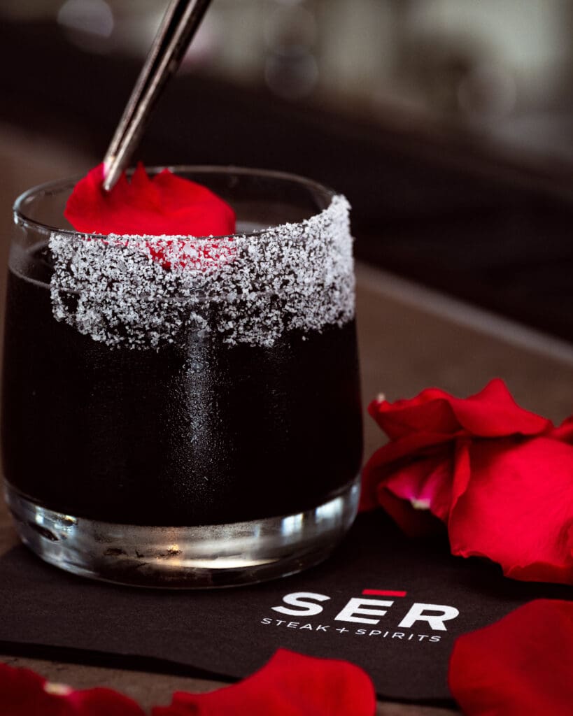The Black Cadillac is a favorite cocktail at SER. (Courtesy)