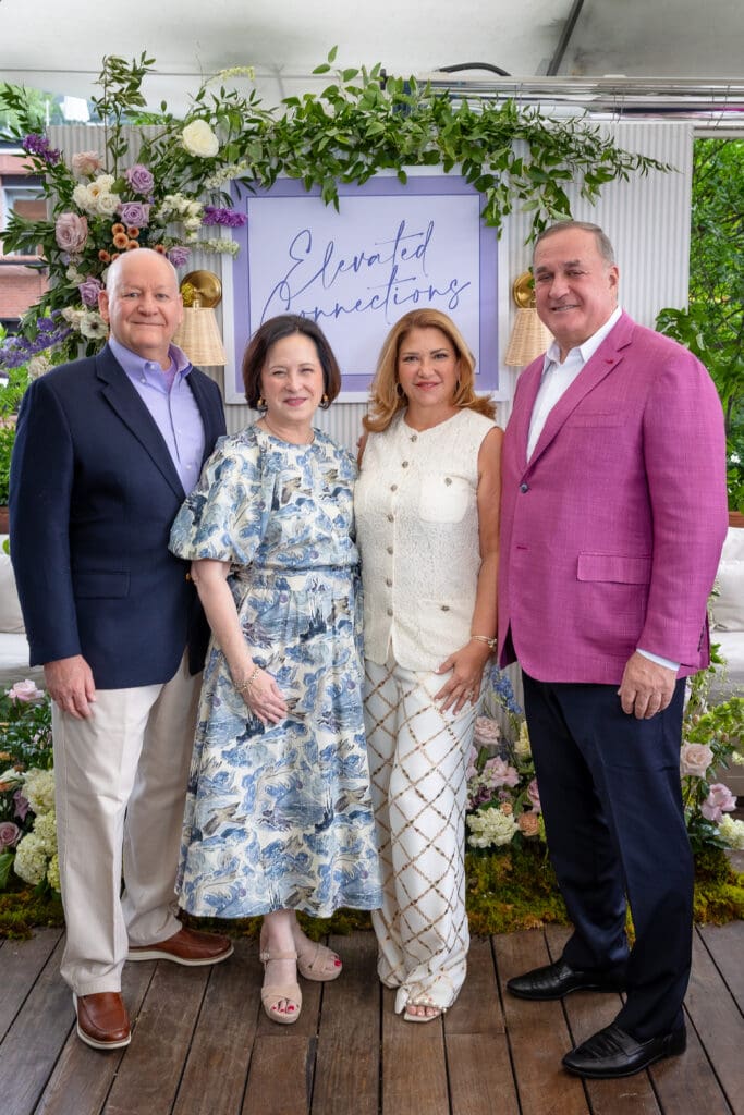 Craig Janies & Anne Neeson, Leticia & Steve Trauber at Elevated Connections in Aspen (Photo by Priscilla Dickson)