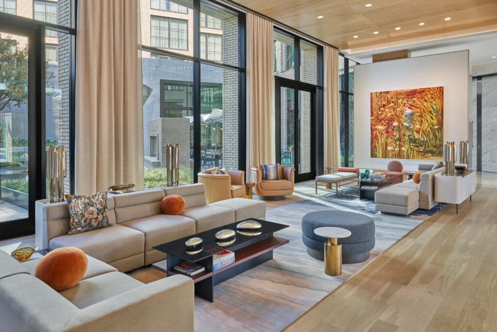 Located in the cultural district, the Crescent Hotel, Fort Worth is a short walk to The Modern Art Museum of Fort Worth, Kimbell Art Museum, and the Amon-Carter Museum of American Art. (Photo by Kevin Todora)