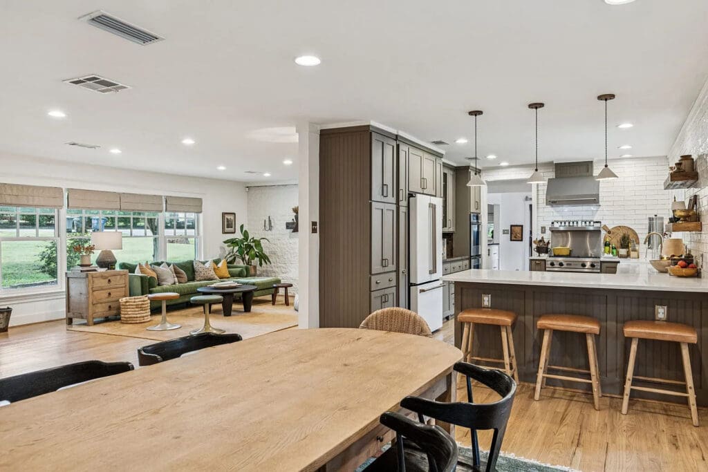 The house is a mix of open concept and distinct rooms. (Photo courtesy of Laura Lee Crivello)