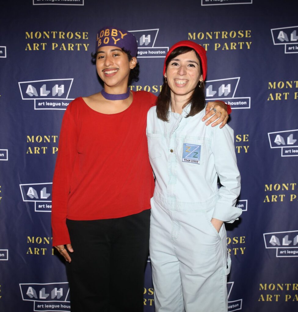Sol Diaz-Peña, Mehek Ahmed at Art League Houston 2025 Montrose Art Party "MARTY" (Photo by Alex Barber)