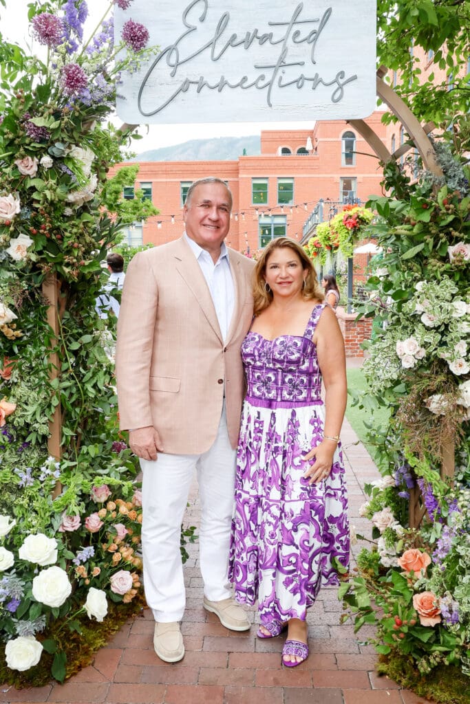 Steve & Leticia Trauber at Elevated Connections in Aspen (Photo by Priscilla Dickson)