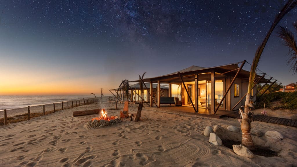 At Villa Santa Cruz, the Tented Ocean Suites are far beyond traditional glamping.