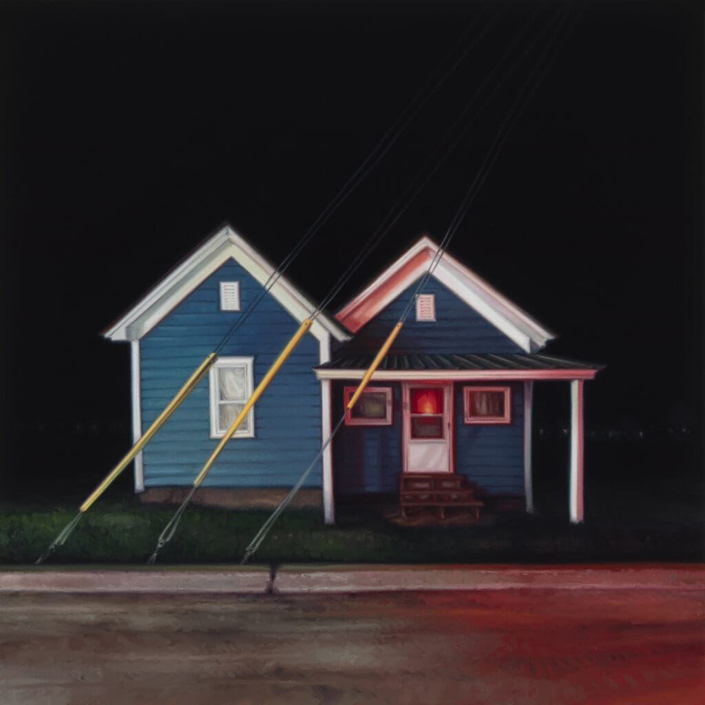 Sarah Williams’ "East Drake Street," 2024, at Moody Gallery.