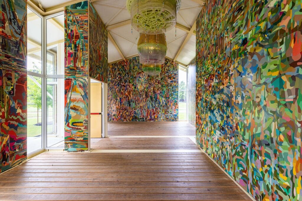 Jorge Pardo’s "Folly," 2022, at the University of Houston 