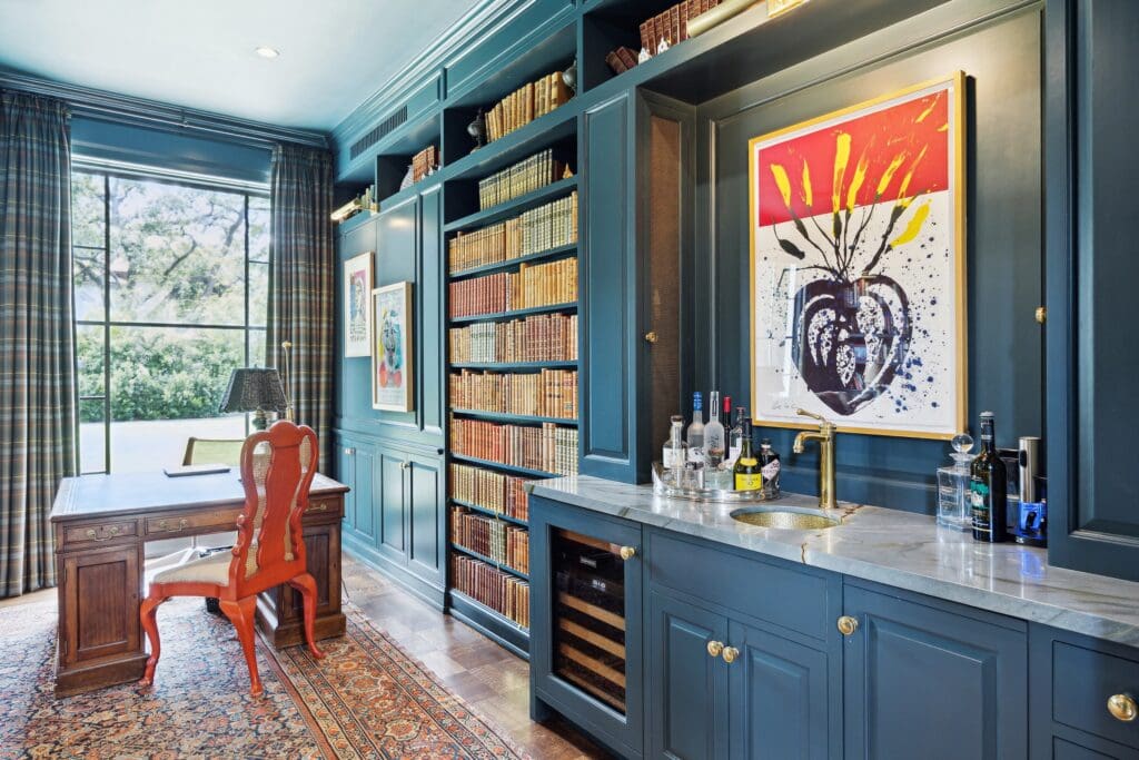 Another view of the library at 4019 Inverness.