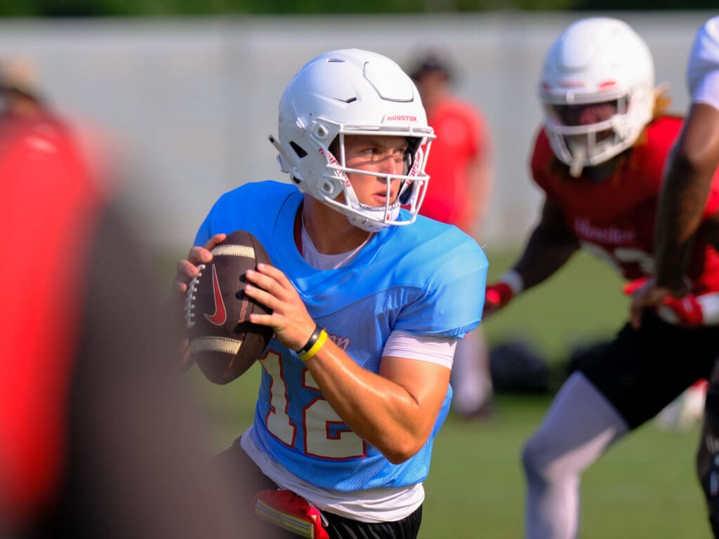 University of Houston true freshman quarterback Austin Carlisle has impressed the coaching staff from day one. (Photo by F. Carter Smith)