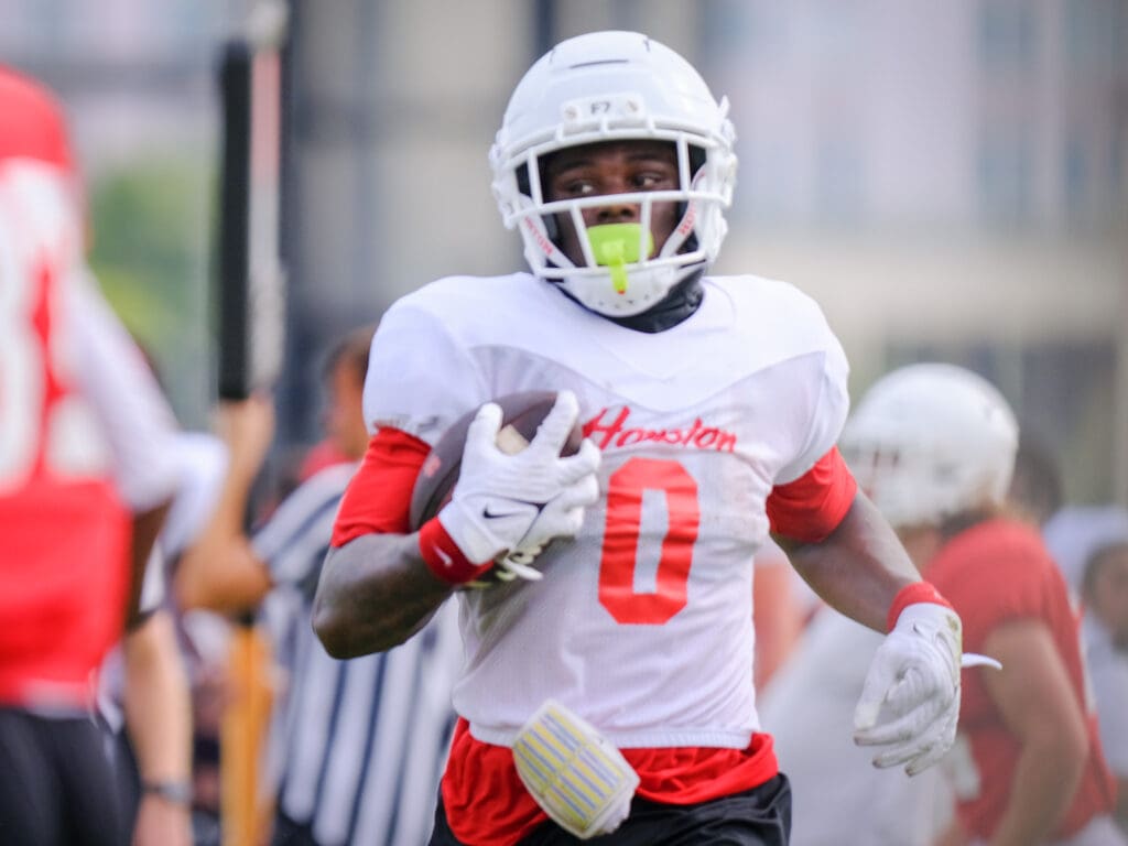 UAB transfer receiver Amare Thomas is making an impact in camp. (Photo by F. Carter Smith)