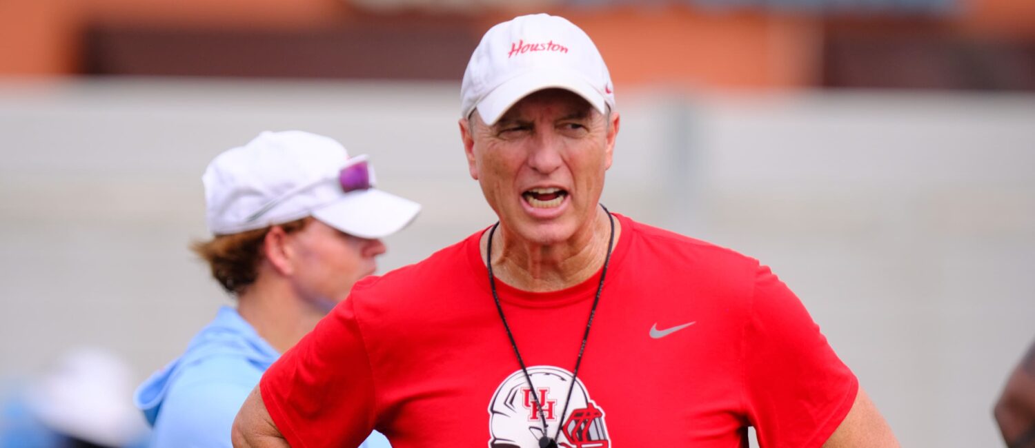 University of Houston football coach Willie Fritz is trying to create an entire culture. (Photo by F. Carter Smith)