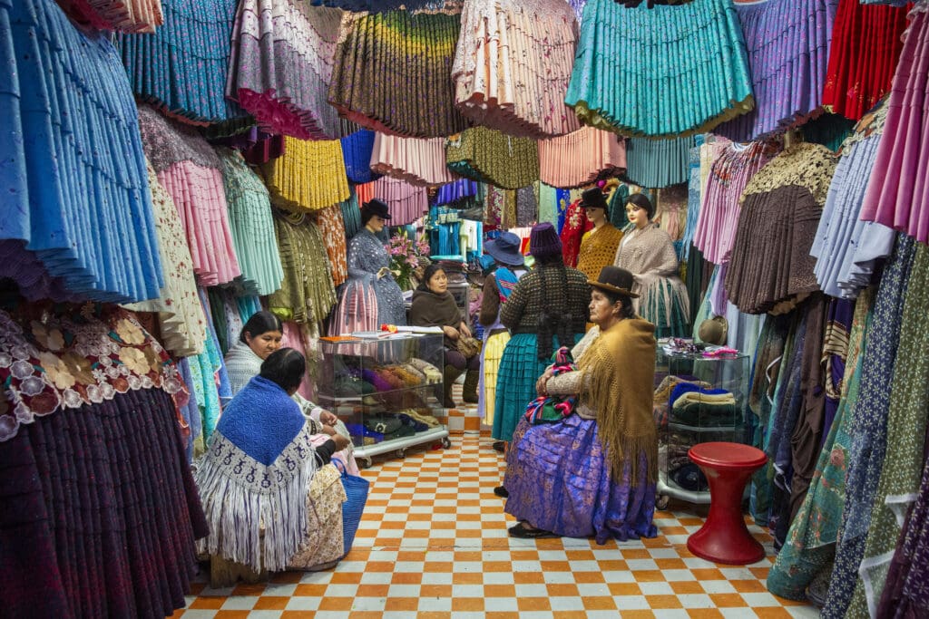 Natan Dvir photographed "Mercado Negro, La Paz" in 2019. (Photo courtesy Houston Center for Photography)