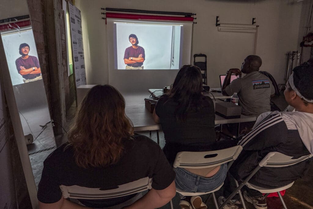 HCP instructor Fred Agho leads a Lighting class at his studio in midtown Houston. (Photo courtesy Houston Center for Photography)