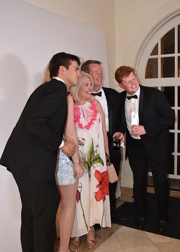 Adam Proctor with Steven, Liz, and Rob Williamson (Photo by Deborah Brown)