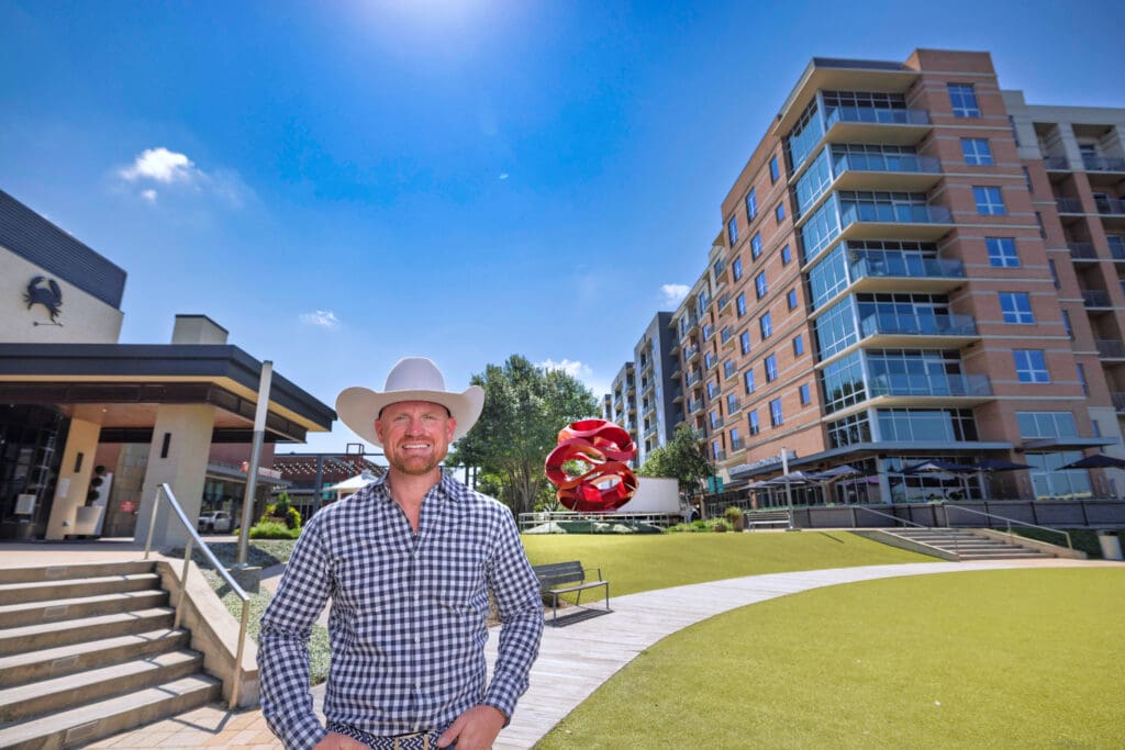 Chef Austin Simmons at Hughes Landing, The Woodlands.