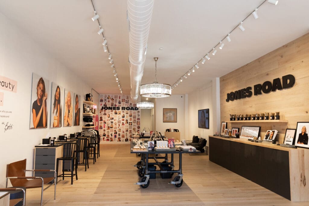 In addition, the storefront will sell Dallas-exclusive merch and limited-edition kits curated by Brown "around specific looks and seasons." (Photo of Austin store courtesy of JONES ROAD)