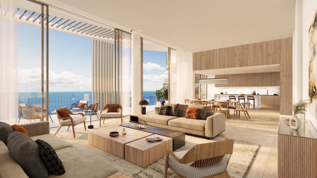 Mandarin Oriental's Ocean House residences are designed by Paris-based firm AW2, led by Reda Amalou. 