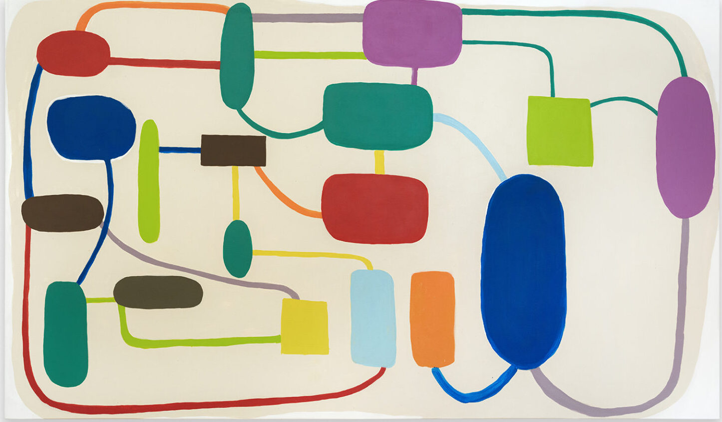 Organizational Chart Meg Cranston Acrylic on canvas 52 x 88 in MC091 i 2000px