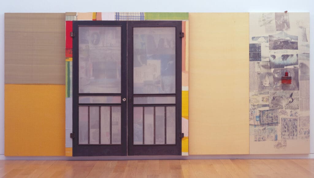 Robert Rauschenberg, "Whistle Stop
(Spread)," 1977. (Courtesy The Modern Art Museum of Fort Worth)