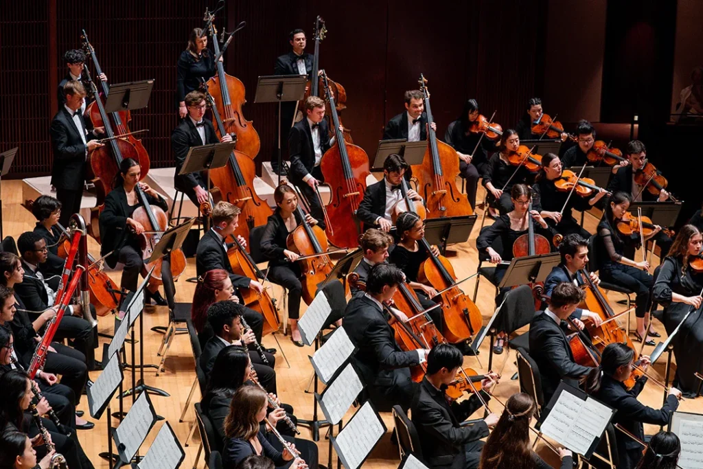 The Shepherd School of Music orchestra will perform for the school's 50th anniversary gala. (Photo by Brandon Martin)