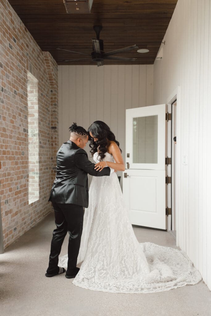 The bridal preparation area on the second floor at The Blue Magnolia has lots of natural light. (Photo by Leelo Shots)