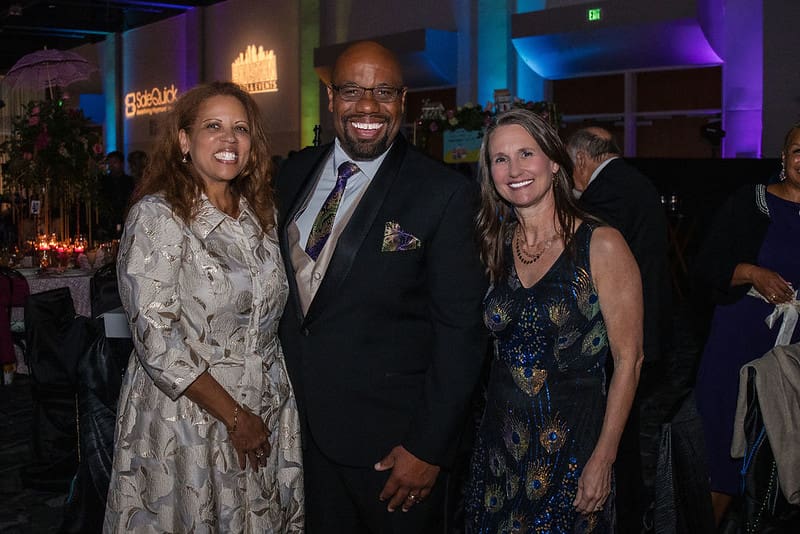 Tamala and Aaron Cox with Kristine Marlow. (Photo by 209 Photo Booth)