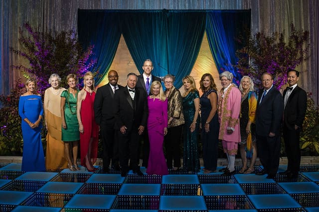 Past chairs of The Woodlands Chamber of Commerce gathered at The Chairman's Ball. (Photo by 209 Photo Booth)