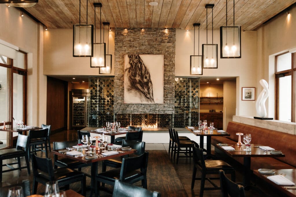 For lunch and dinner, many guests elect to stay on the property and dine at Terra, the resort's signature restaurant that showcases the flavors of New Mexico. (Photo by Four Seasons Resort Rancho Encantado Santa Fe)