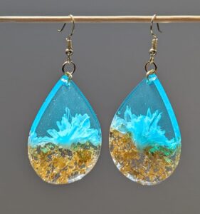 resin earrings Young Makers Market 2 E Designs