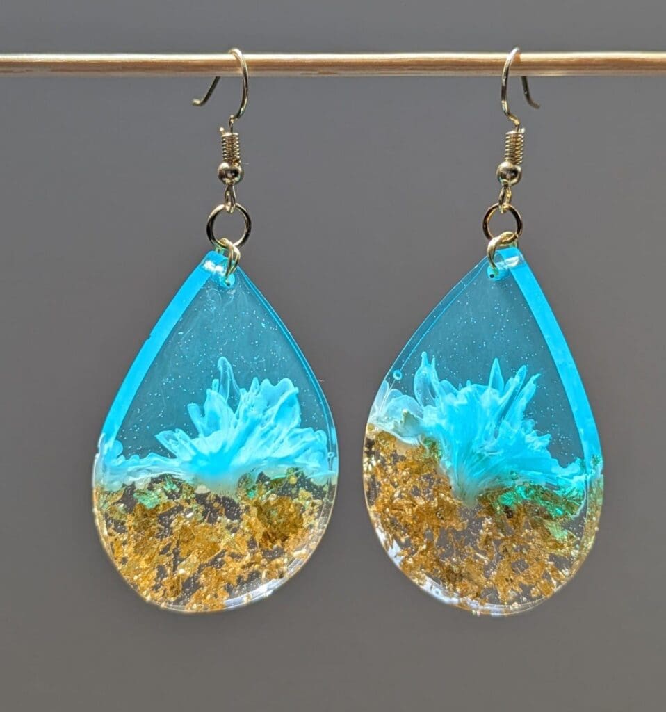 resin earrings Young Makers Market 2 E Designs