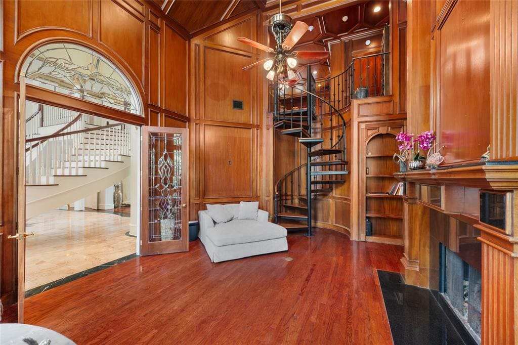 A rare find — this two-story home office is exquisite. 