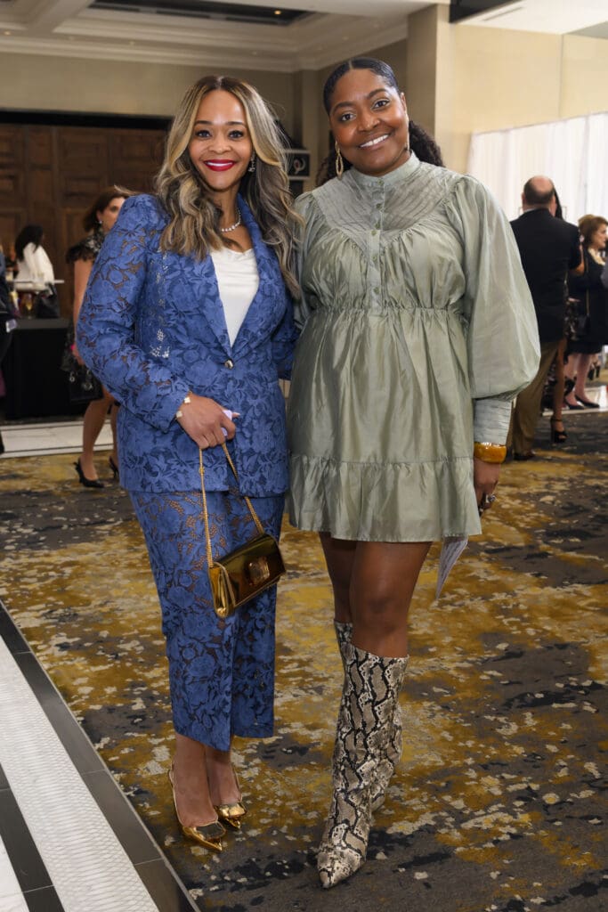 Dr. Glenda Demans, Faren Kennedy at the PaperCity Philanthropy in Fashion Best Dressed Luncheon (Photo by Michelle Watson, catchlightgroup.com)