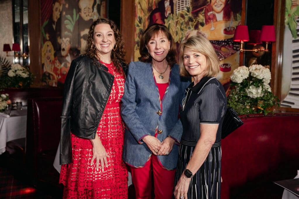 Laura Stein, Elizabeth Stein, Kelley Lubanko at the Houston Texans/Christy Lynn fashion reveal at Drake's Hollywood. (Photo by SI VO Photography)