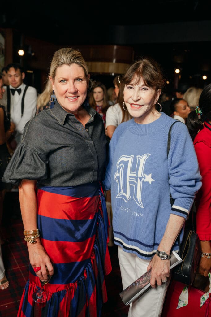 Ronda Carman, Shelby Hodge at the Houston Texans/Christy Lynn fashion reveal at Drake's Hollywood. (Photo by SI VO Photography)