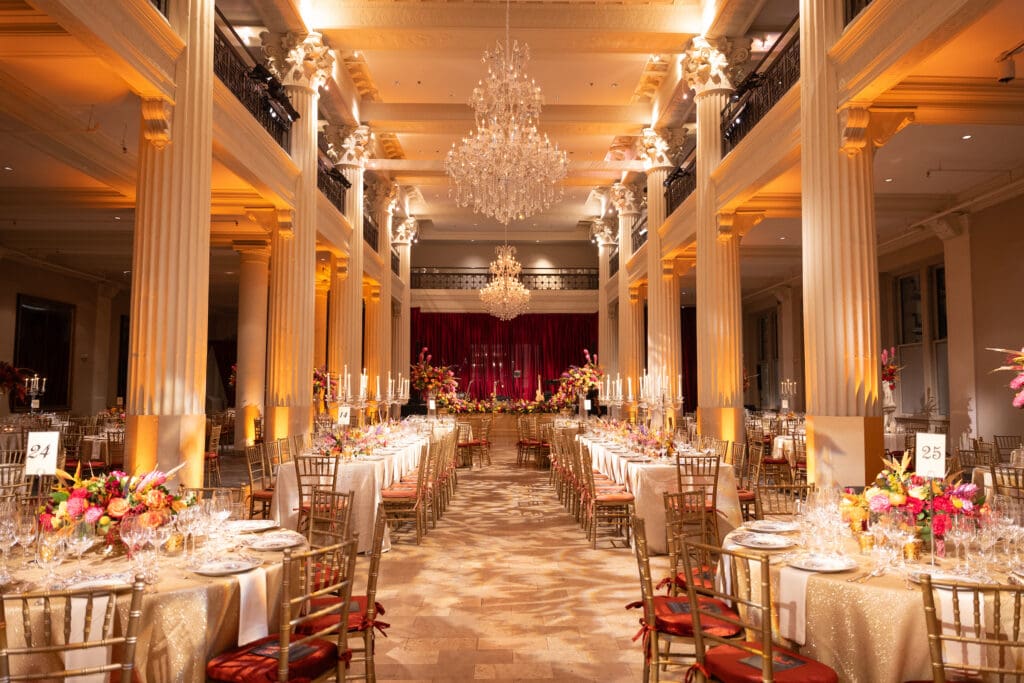 Corinthian Houston decorated in style by The Events Company for the Houston Symphony's 2025 Opening Night Concert & Gala. (Photo by Daniel Ortiz)