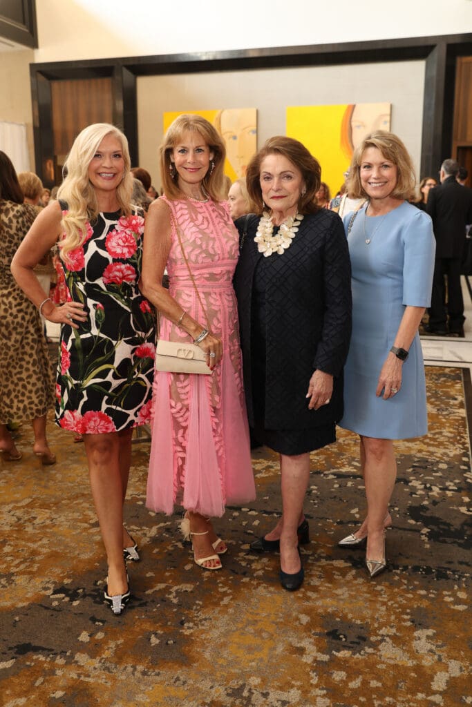 Tammie Johnson, Cheryl  Byington, Beth Wolf, Kelley Lubanko at the 2025 PaperCity Philanthropy in Fashion Best Dressed luncheon (Photo by Priscilla Dickson)
