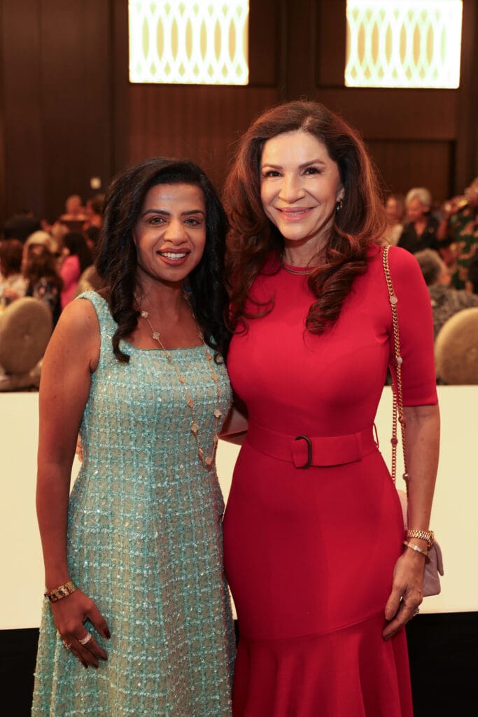 Farida Abjani, Alex Blair at the 2025 PaperCity Philanthropy in Fashion Best Dressed luncheon (Photo by Priscilla Dickson)