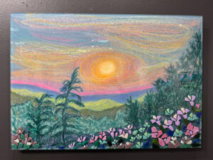 2Among the Wildflowers by Anna Curnes – Online Raffle (Photo by Adam Stewart)