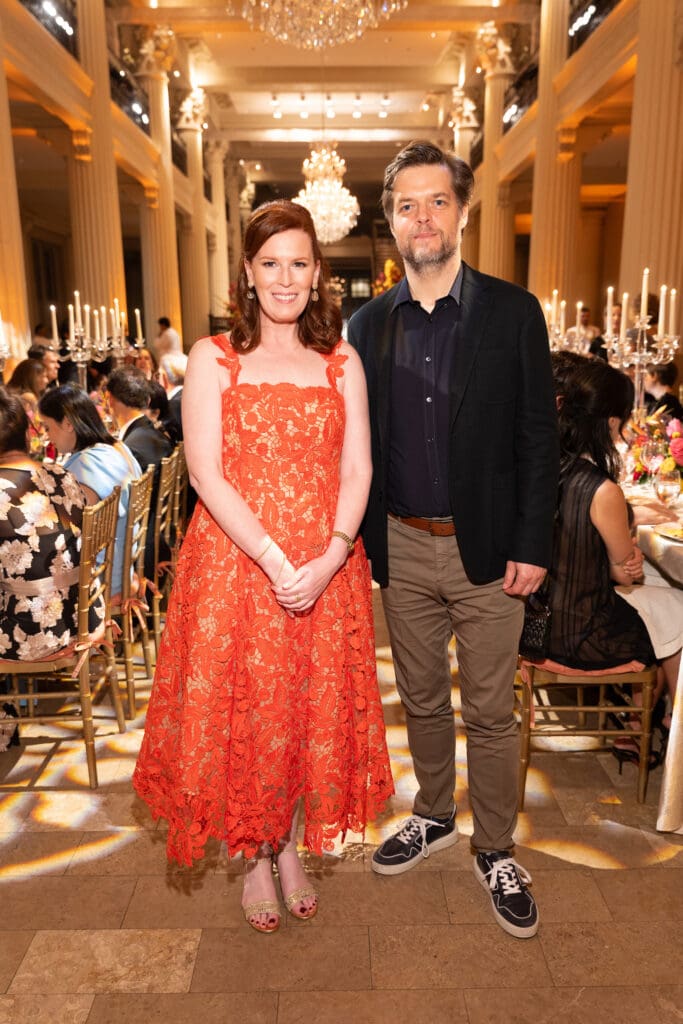 Gala chair Carey Kirkpatrick, music director Jurja Valčuha make the scene at the Houston Symphony's 2025 Opening Night Concert & Gala. (Photo by Daniel Ortiz)