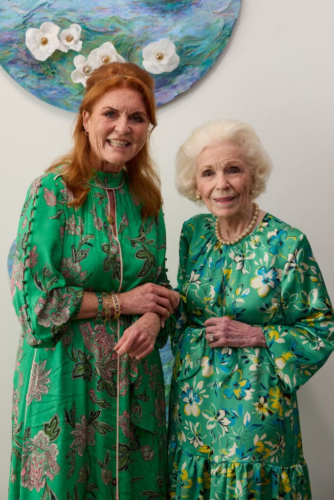 Sarah Ferguson and Caroline Hunt (Photo by Adam Stewart)