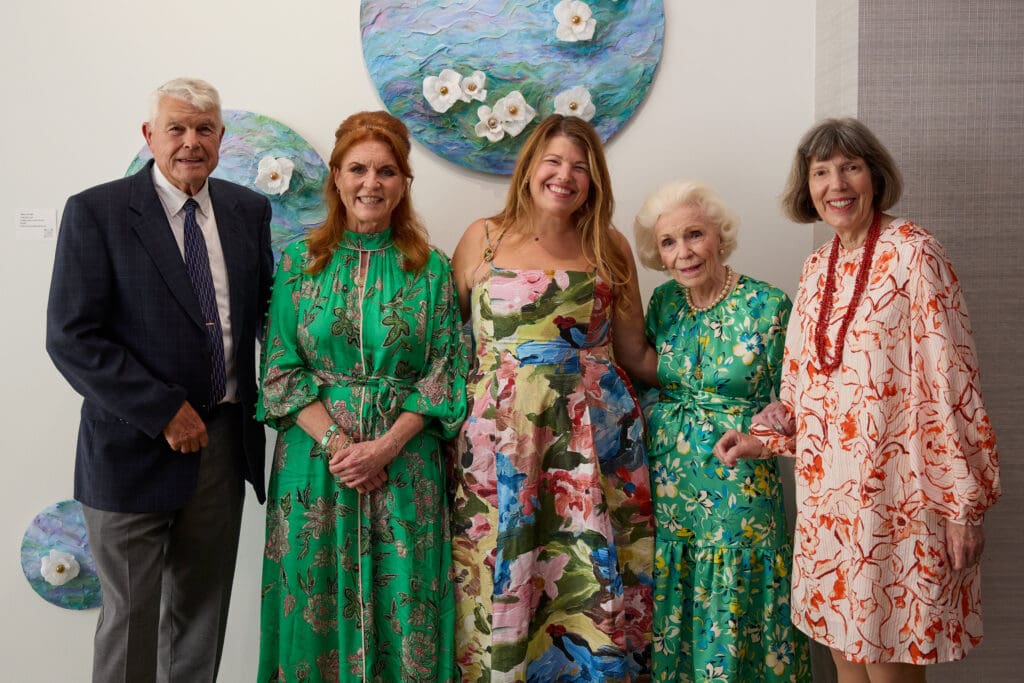 Tom Curnes, Sarah Ferguson, Anna Curnes, Caroline Hunt, Betsy Curnes (Photo by Adam Stewart)