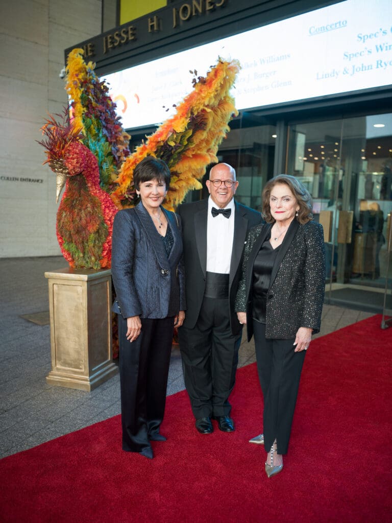 Diane Morales, Greg Robertson, Beth Wolff at the Houston Symphony's 2025 Opening Night Concert & Gala. (Photo by Daniel Ortiz)