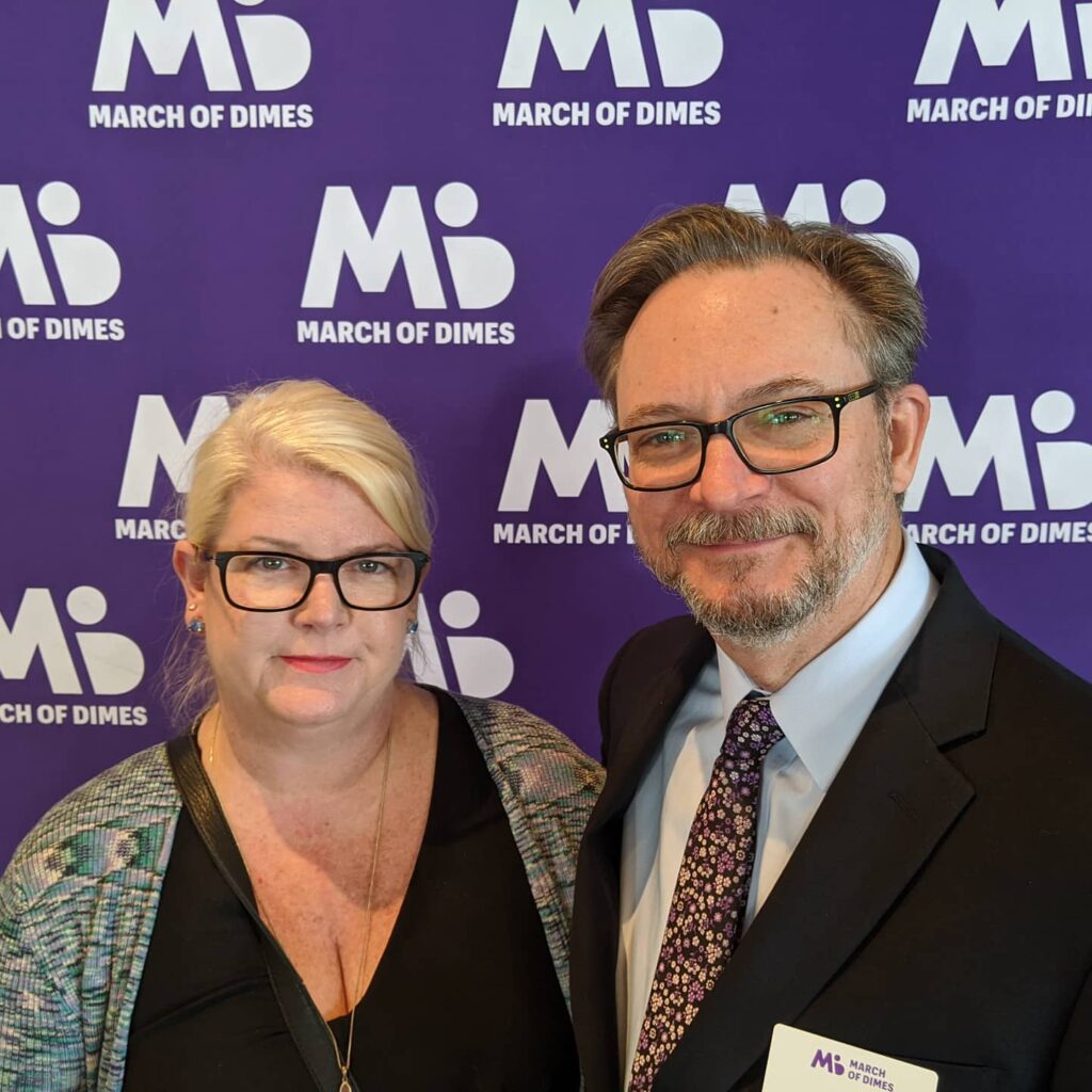 Phil Adams (shown with his wife Lisa) says he had an amazing experience as an extra for Landman Season 2 and plans to sign up for other shows by Taylor Sheridan. (Courtesy)